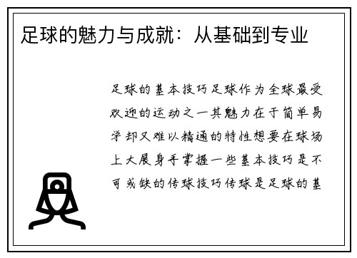 足球的魅力与成就：从基础到专业